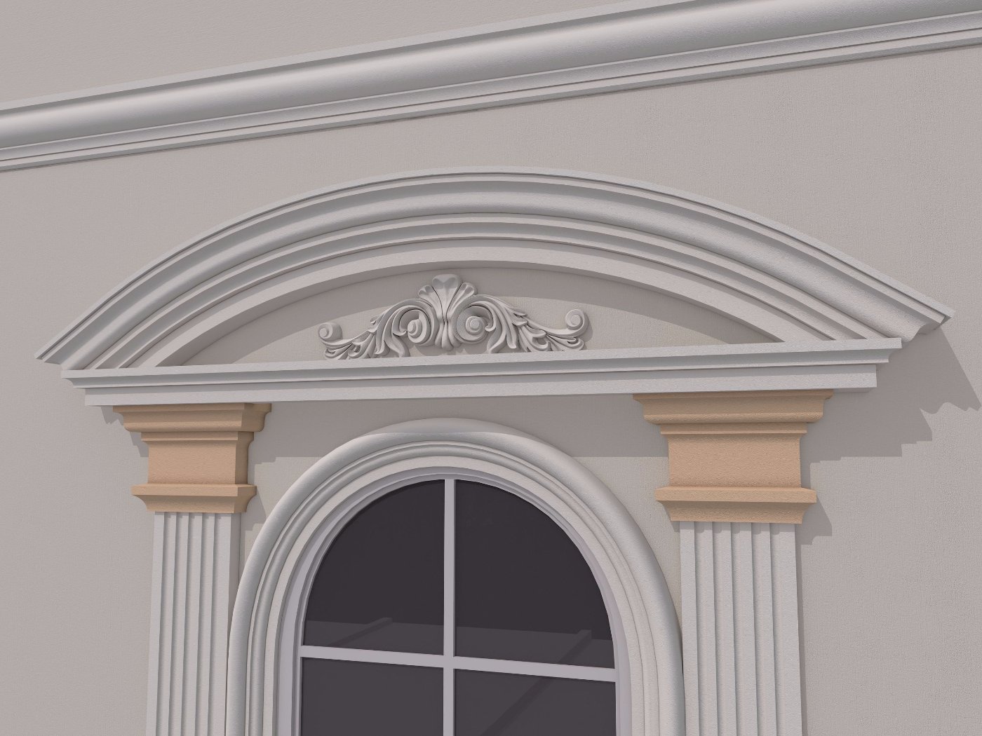 Capitel Pilastru FP702-200 250x310x100 mm - imagine 3