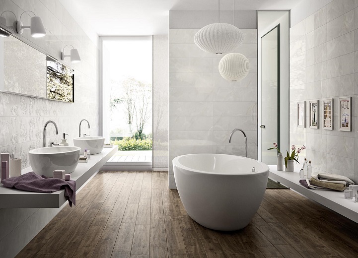 Faianta Alba Lucioasa Marazzi Bianco Lux 20x50 cm CI18 - imagine 5