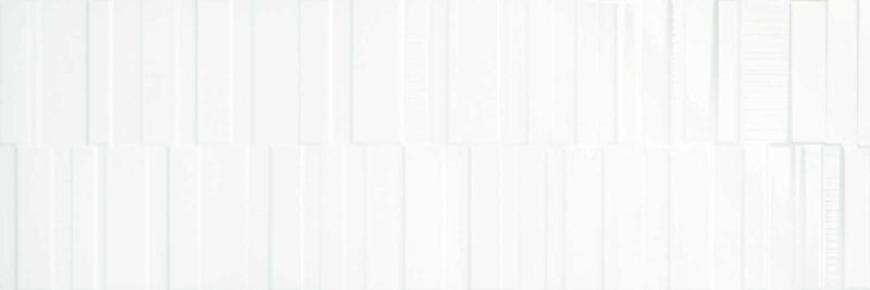 Faianta Alba Rectificata Structurata Lucioasa Marazzi Pure White Lux Code 3D 30x90 cm M12Y