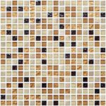 Mozaic sticla and piatra crem cu maro 300x300x8 mm A-MMX08-XX-007 Midas