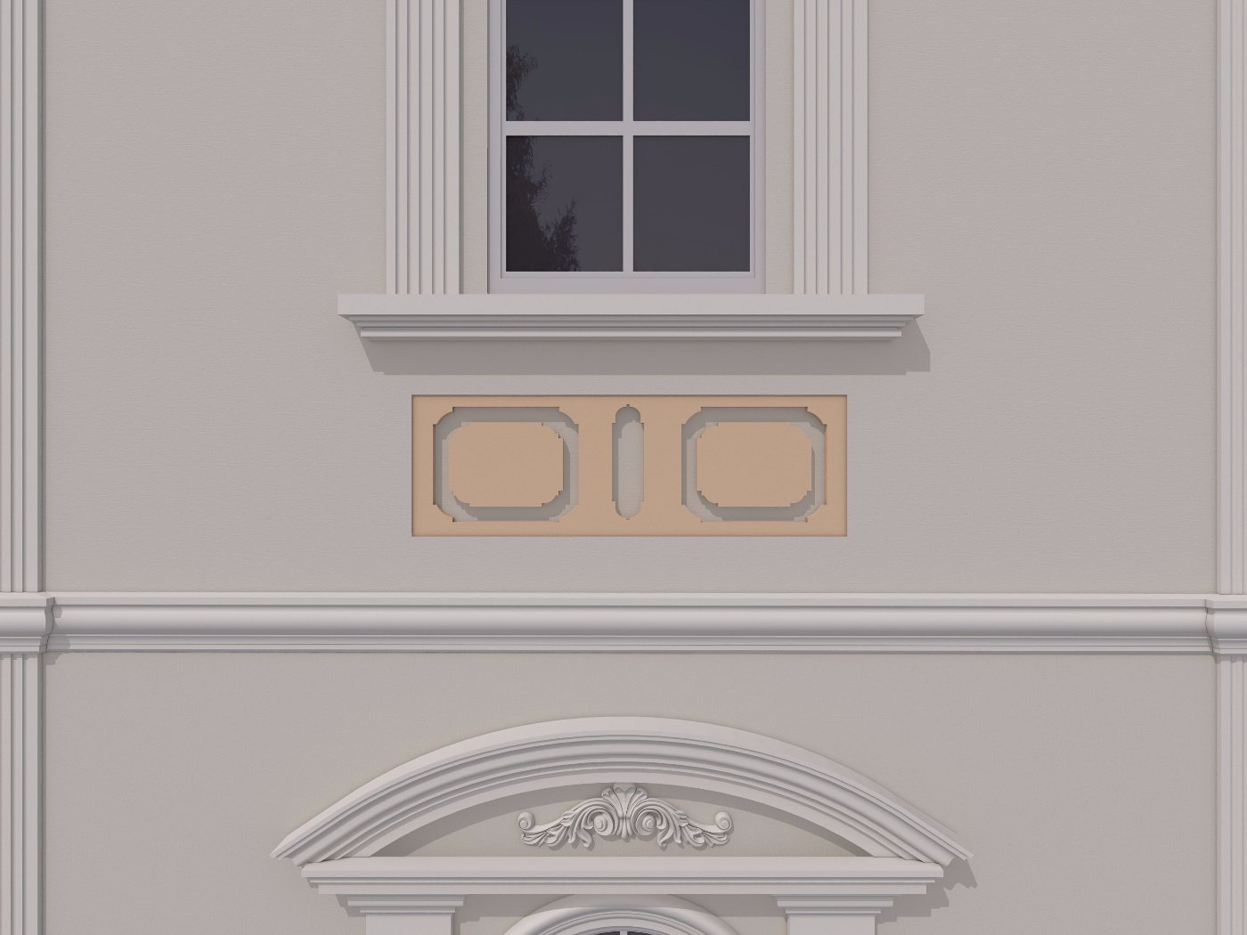 Ornament fatada FPADE02 1200x400x40 mm - imagine 2