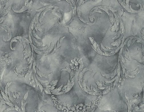 Tapet gri model clasic din vinil Limonta Villa Carlotta 39709 10 x 1.06 m