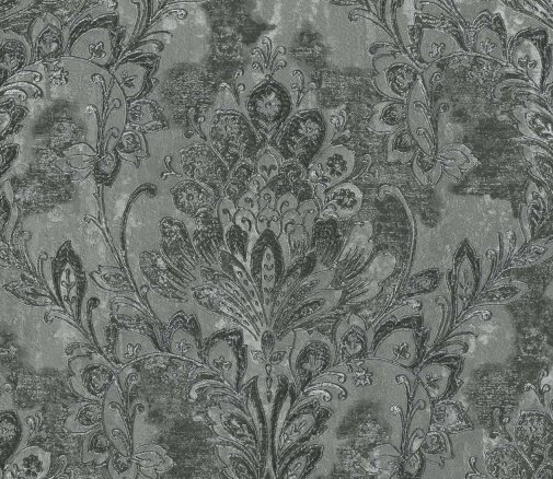 Tapet negru model floral clasic din vinil Limonta Makalle 78407 10 x 1.06 m