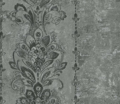 Tapet negru model flori din vinil Limonta Makalle 78507 10 x 1.06 m