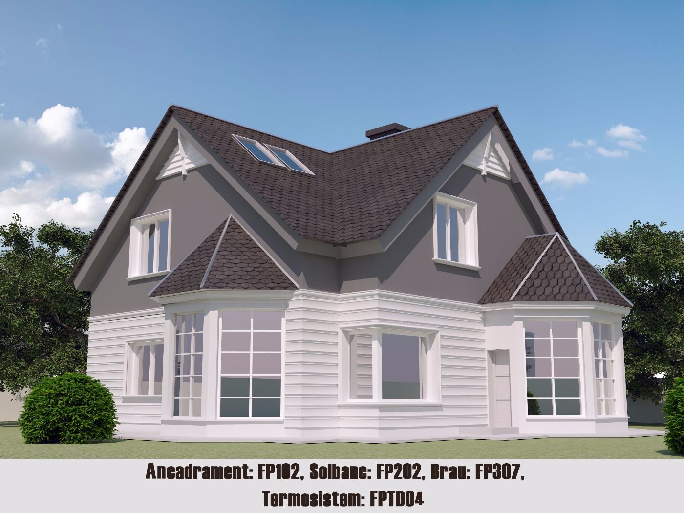 Termosistem decorativ FPTD04 40 500x40x2000 mm - imagine 2